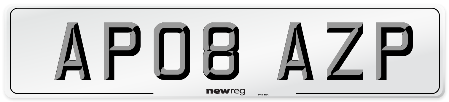 AP08 AZP Number Plate from New Reg